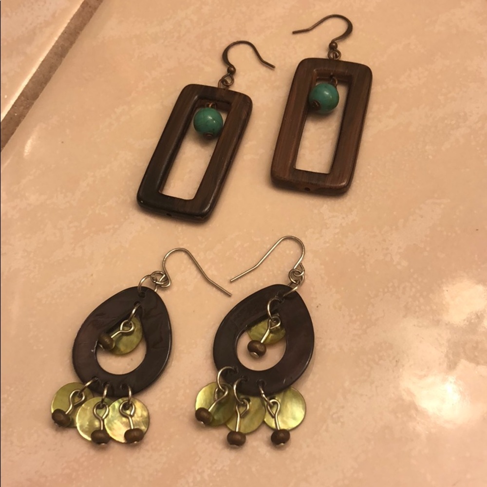 🤎 2 Pair Earrings 🤎